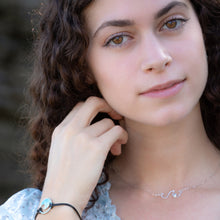 Load image into Gallery viewer, Sterling silver Ocean Wave Necklace with sterling chain