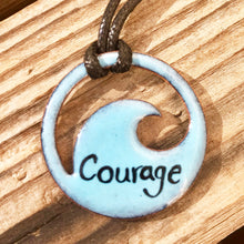Load image into Gallery viewer, Royal Blue Enamel Wave Necklace
